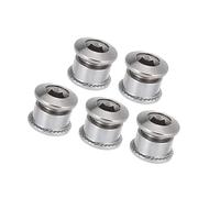 Hihaha Silver Tone Chainring Nuts Road Bike Bicycle Chain Ring Bolts /5pcs