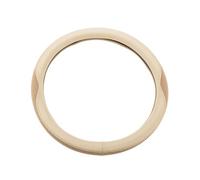 Hihaha Steering Wheel Cover/Front Steering Wheel Accessories for Car Vehicle/Durable Round Shape Ice Silk / 1 Pcs Beige