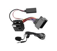 Hihaha Stereo Radio Harness with Microphone Handsfree for Audi A4 for Symphony CD/Navigator Bluetooth AUX Music Adapter Cable Convenient 11.5cm 1 Set Black
