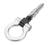 Hihaha Tow Hook/Universal Car Front Bumper Towing Hook/Durable Metal Rotary Tow Hook Ring 18.5cm Lehgth M16 3.0 1pcs Silver Tone