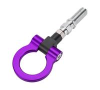 Hihaha Tow Hook/Universal Car Front Bumper Towing Hook/Durable Metal Rotary Tow Hook Ring 19cm 2.5mm 1pcs Purple