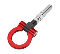 Hihaha Tow Hook/Universal Car Front Bumper Towing Hook/Durable Metal Rotary Tow Hook Ring 19cm 2.5mm 1pcs Red
