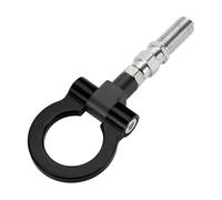 Hihaha Tow Hook Universal M18x2.5 Car Front Bumper Towing Hook 1pc Black
