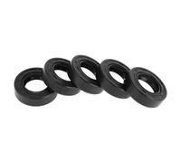 Hihaha Universal Oil Seal TC Double Lip W Steel Spring Seal Ring Rotary Shaft Seal 20x35x10mm High Pressure NBR Rubber Black 5 Pcs