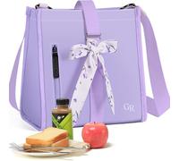 Hihealer Lunch Bag Women Mothers Day Gifts 2025 Newest Lunch Box Christmas Xmas Gifts for Women Kids Girls Insulated Botanic Flexi Foldable Bento Lunch Bags Ideal for School/Travel/Work/Picnic/Gift