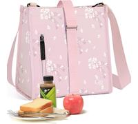 Hihealer Lunch Bag Women Mothers Day Gifts 2025 Newest Lunch Box Christmas Xmas Gifts for Women Kids Girls Insulated Botanic Flexi Foldable Bento Lunch Bags Ideal for School/Travel/Work/Picnic/Gift