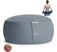 Hihealer Meditation Cushion Mothers Day Gifts Meditation Yoga Floor Cushion Pillow Filled by Buckwheat Hulls Added Activated Carbon, 33 x 33 x 15 CM Height, Christmas Xmas Gifts for Women Men