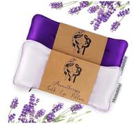 Hihealer Silk Eye Mask Set of 2 Lavender Weighted for Sleeping, Yoga, Spa, Meditation, Wet and Cold Compresses, Self-Care Relaxation Gifts Women