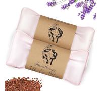 Hihealer Silk Eye Mask Set of 2 Lavender Weighted for Sleeping, Yoga, Spa, Meditation, Wet and Cold Compresses, Self-Care Relaxation Gifts Women