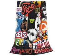 HiHELLOH Broadway Movie Musical Blanket Soft Cozy Throw Blanket Flannel Blankets for Bed Car Couch Living Room Travel 80"x60"
