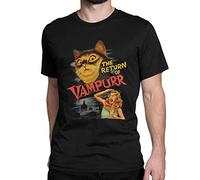 HIHELO T Shirts Men Men Women T-Shirt Cat The Return Of Vampurr Cotton Tee Shirt Short Sleeve T Shirt Round Neck Clothing Plus Size-Black,Xl
