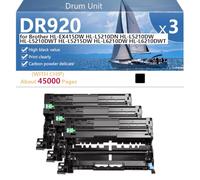 Hihg Yield DR920 Drum Unit Compatible for Brother HL-EX415DW | HL-L5210DN HL-L5210DW HL-L5210DWT Printer, 45000 Pages,Black-3 pack