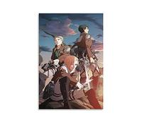 HIHIOI Anime Attack on Titans Annie Reiner Bertholdt Poster Canvas Art Poster And Wall Art Picture Print Modern Family Bedroom Decor Posters 12x18inch(30x45cm)