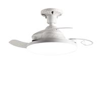 HIHSYEWYB LED Ceiling Fan Light Invisible Telescopic Blade E27 Silent Strong Wind Remote Control Timed Dimming Home Electric Fans(Big)