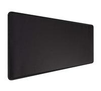 HIHUHEN Gaming Mouse Mat Desk Office Mouse Pad Large Size 800x300x3mm Comfortable Mousepad with Smooth Cloth Surface, Improved Precision and Speed (80x30 Black)
