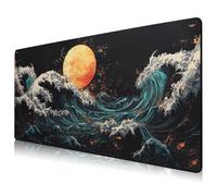 HIHUHEN Gaming Mouse Mat/Mouse Pad 890 x 400 x 4mm | XXL mouse pad | table mat/large size | improved precision and speed | rubber base for stable grip on smooth surfaces | non-slip (89x40 Richu)