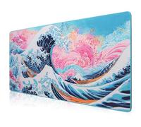 HIHUHEN Gaming Mouse Mat/Mouse Pad 890 x 400 x 4mm | XXL mouse pad | table mat/large size | improved precision and speed | rubber base for stable grip on smooth surfaces | non-slip (89x40 Langhua)