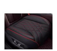 HIIAW Auto Seat Covers Set Car Seat Cover Full-Wrapped Cushion Wear-Resistant Auto Protector Universal For Sedan Suv(Black red front x1)