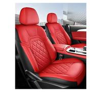 HIIAW Auto Seat Covers Set Car Seat Covers Accessories Sport PU Kits With Front Rear Full Set For Jetour For X90 For PLUS(7 seats red)