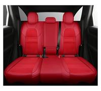 HIIAW Auto Seat Covers Set Car Seat Covers For 2 Rows 4-5 Seaters Full Set(RED1)