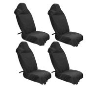 HIIAW Auto Seat Covers Set Car Seat Protective Cover Towel Protector With Adjustable Elastic Strap Non-slip Breathable 29.5 * 56"(4PCS)