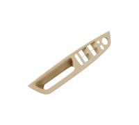 HIIAW Car Interior Door Pull Handle Armrest Panel Trim Without Mirror Folding Button for X5 for X6 for E70 for E71 for E72 Door Panel Handle Pull Trim(LHD Model A Beige)