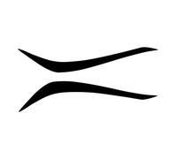 HIIAW Fog Lamp Eyebrow Cover 2pcs Car Headlight Eyebrow Eyelid Cover Stickers Trim Black ABS For Mark X For REIZ 2010 2011 2012