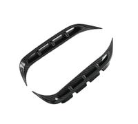 HIIAW Fog Lamp Eyebrow Cover Car Front Foglight Lamp Eyebrow Cover Trim Bumper Grills Protector Frame Styling For Kia For Sportage For NQ5 21-23(Carbon Fiber Black)