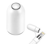 Hiicopa Magnetic Replacement Cap for Apple Pencil 1st Generation - with Silicone Protective Cap Holder (White)