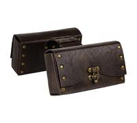 HiiFeuer Medieval Faux Leather Dog Clothes Accessory, Interchangeable Funny Dog Costume, Middle Ages Ropa para Perro (Dark Brown B)