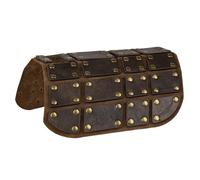 HiiFeuer Medieval Faux Leather Dog Clothes Accessory, Interchangeable Funny Dog Costume, Middle Ages Ropa para Perro (Dark Brown A)