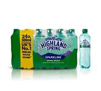 HIighland Spring Sparkling Water - 24 x 500ml Bottles | Pure and Refreshing Hydration - Perfect for On-the-Go - Naturally Balanced pH | Perfect for Home, Office, and Gym | Crisp and Clean Taste