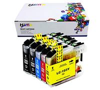 HIINK LC103XL Ink Cartridge Replacement for Brother LC-103 MFC-J245 MFC-J285DW MFC-J450DW MFC-J475DW MFC-J650DW MFC-J870DW MFC-J875DW Printer, Pack of 5