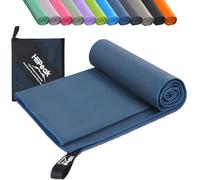 HiiPeak Microfibre Towel Compact Camping Beach Towel - Quick Dry Lightweight Absorbent Sports Gym Swimming Hiking Drying Towel for Men,Women (Navy Blue-1pack, 200cm x 100cm)