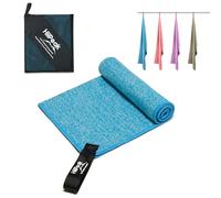 HiiPeak Microfibre Towel Compact Camping Beach Towel travel towels - Quick Dry Lightweight Absorbent Sports Gym Swimming Hiking Drying Towel for Men,Women (blue, S- 80x40cm)