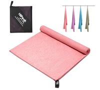 HiiPeak Microfibre Towel Compact Camping Beach Towel travel towels - Quick Dry Lightweight Absorbent Sports Gym Swimming Hiking Drying Towel for Men ,Women (Pink, X Large - 180x90cm)