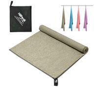HiiPeak Microfibre Towel Compact Camping Beach Towel travel towels - Quick Dry Lightweight Absorbent Sports Gym Swimming Hiking Drying Towel for Men,Women (Heather grey, 180cm x 90cm)