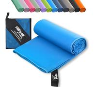 HiiPeak Microfibre Towel Compact Camping small gym towel hand face Towel - Quick Dry Lightweight Absorbent Sports Gym Swimming Hiking Drying Towel for Men,Women(Light Blue, 50cm x 30cm,XSmall size)
