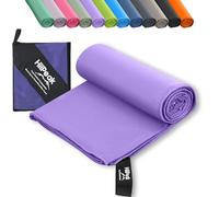 HiiPeak Microfibre Towel Compact Camping small gym towel hand Towel - Quick Dry Lightweight Absorbent Sports Gym Swimming Hiking Drying Towel for Men,Women (Violet-1pack, 50cm x 30cm, Small size)