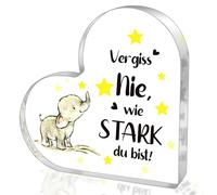 Hiipeefeel Gifts for Women, Heart-Shaped Acrylic Home Decoration, Birthday Gift for Women, Courage Get Well Soon Gifts for Best Friend, Sister, Birthday, Mother's Day, Christmas
