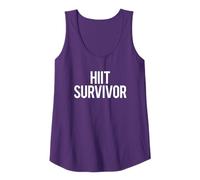 HIIT Survivor Funny Gym Saying Fitness Class Cardio Diet Tank Top