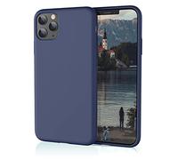 HiiVeet Silicone Case Compatible with iPhone 11 Pro Case 5.8 Inch, Soft Ultra Slim Protective Shockproof Liquid Silicone Phone Case with Anti-Scratch Microfiber Lining，Midnight Blue