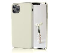 HiiVeet Silicone Case Compatible with iPhone 11 Pro Case 5.8 Inch, Soft Ultra Slim Protective Shockproof Liquid Silicone Phone Case with Anti-Scratch Microfiber Lining，Stone