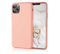 HiiVeet Silicone Case Compatible with iPhone 11 Pro Max Case 6.5 Inch, Soft Ultra Slim Protective Shockproof Liquid Silicone Phone Case with Anti-Scratch Microfiber Lining,Grapefruit Pink