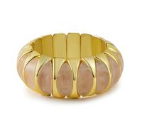 HIIXHC Acrylic Chunky Bangles Bracelets for Women Resin Gold Stretch Bracelets for Women Gift Jewelry, M, Acrylic, no gemstone