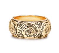 HIIXHC Bangle Bracelets for Women Gold Polished Chunky Oval Bangle Bracelet Cuff Bracelets for Women with Gift Bag, 2.64 inches, Metal, no gemstone