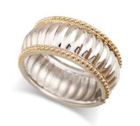 HIIXHC Bangle Bracelets for Women Gold Polished Chunky Oval Bangle Bracelet Cuff Bracelets for Women with Gift Bag, 7", Metal, no gemstone
