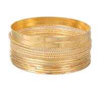 HIIXHC Bangles Bracelets for Women Bracelet Stack Chunky Indian Multi Bangle Bracelet Set Punk Bracelets Jewelry for Women Gift, One Size, Metal, no gemstone