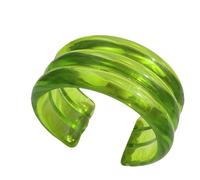 HIIXHC Jelly Resin Cuff Bangle Bracelets for Women Wide Acrylic Bangle Bracelet Irregular Geometric Plastic Wristbands Jewelry for Women Beach Essentials for Vacation, 7", Resin, no gemstone