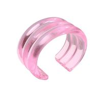 HIIXHC Jelly Resin Cuff Bangle Bracelets for Women Wide Acrylic Bangle Bracelet Irregular Geometric Plastic Wristbands Jewelry for Women Beach Essentials for Vacation, 2.5 inches, Resin, no gemstone